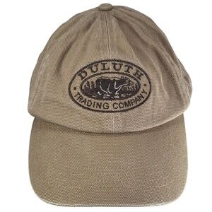 Duluth Trading Company Insulated Fleece Lined Hat Brown Bear Logo M/L Adjustable